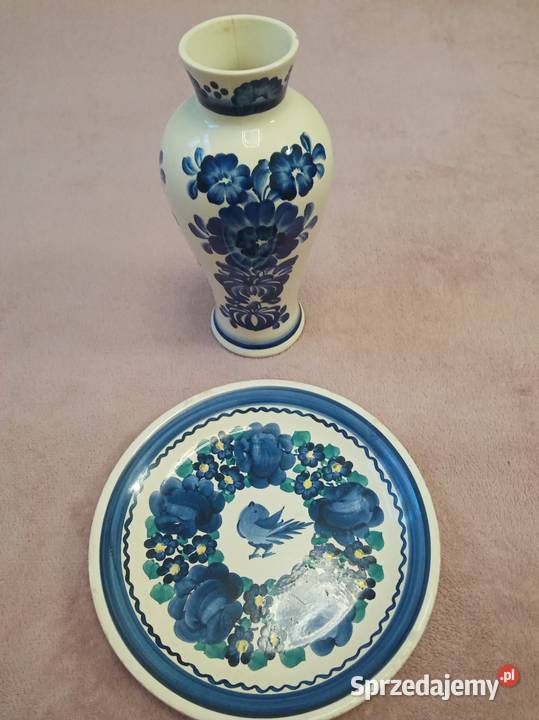 Porcelanowy ręcznie zdobiony ozdobny sygnowany Kraków sprzedam