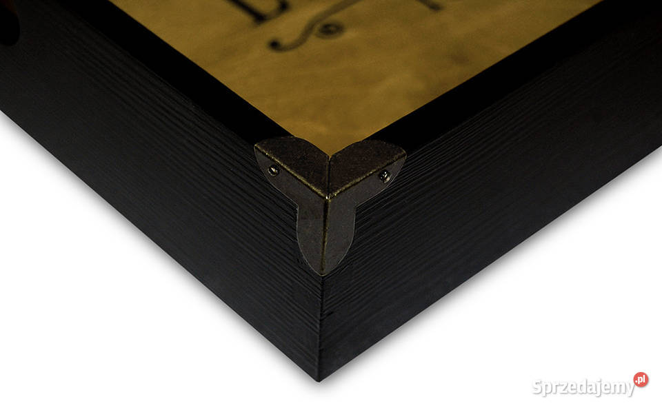 duża TACA drewniana vintage LABEILLE ROYALE brązowy Bydgoszcz