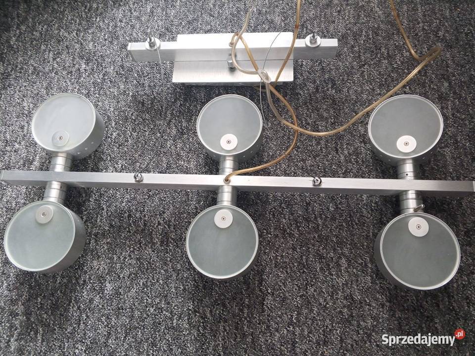 Żyrandol Lampa sufitowa wisząca KOMPLET 2 SZTUKI Biała Rawska