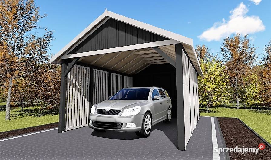Wiata samochodowa z gontem c24 drewniana Częstochowa sprzedam