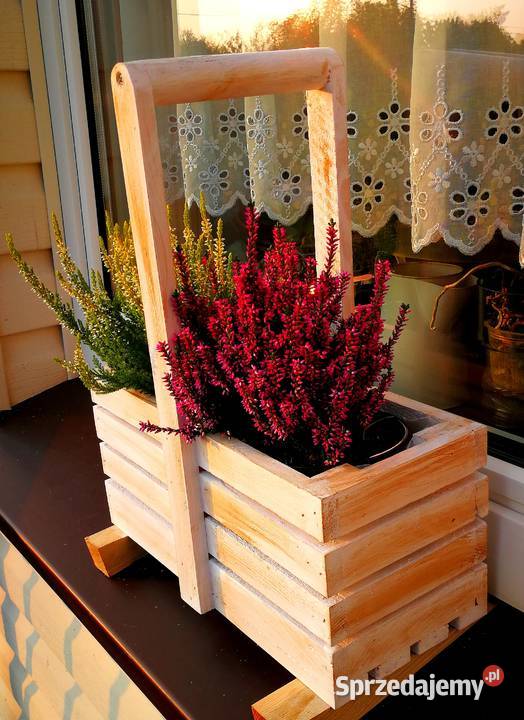 Doniczka drewniana osłonka drewniana świętokrzyskie Radków sprzedam