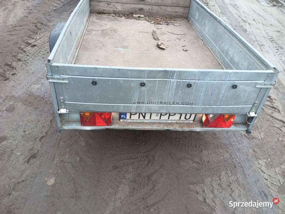 Syndyk sprzeda przyczepę UNITRAILER Garden wielkopolskie Bolewice sprzedam