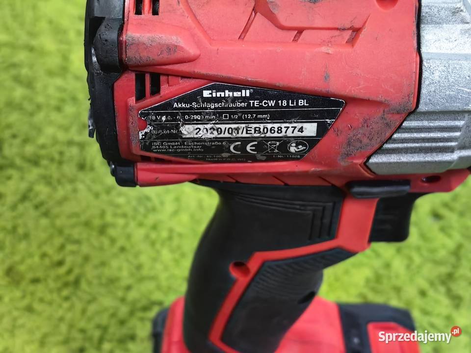 Klucz udarowy einhell TECW 18 215 nowy zestaw Inczew