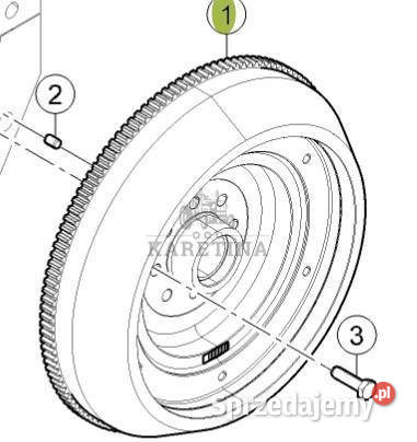 Claas AXION 810 850 870 Koło Zamachowe CZĘŚCI Jastrzębniki