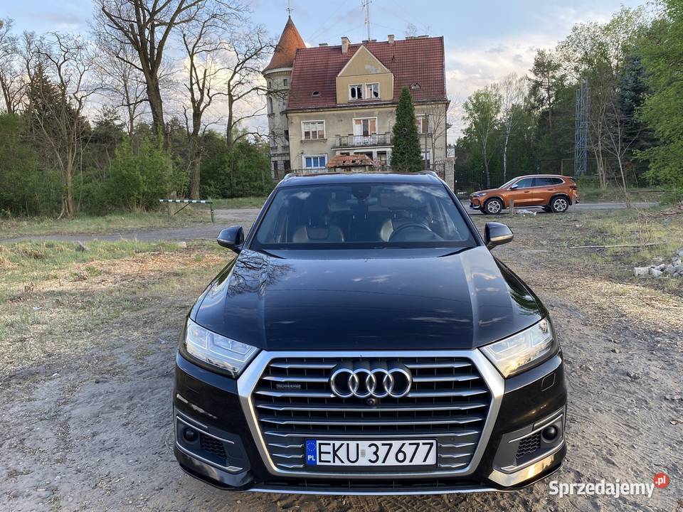 Audi q7 etron quattro s line 2018 385 hybryda Warszawa