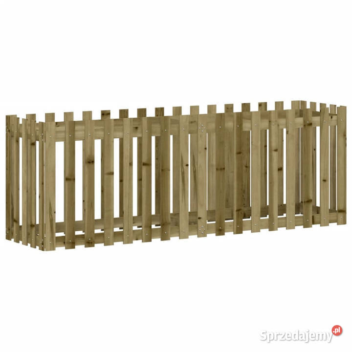 Rabata ogrodowa z płotkiem 200x50x70 Pozostałe Warszawa