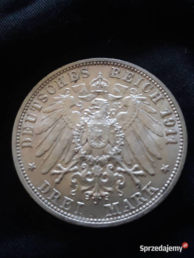 3 Marki Niemcy 1911 r Wirtembergia Jubileusz Konin sprzedam