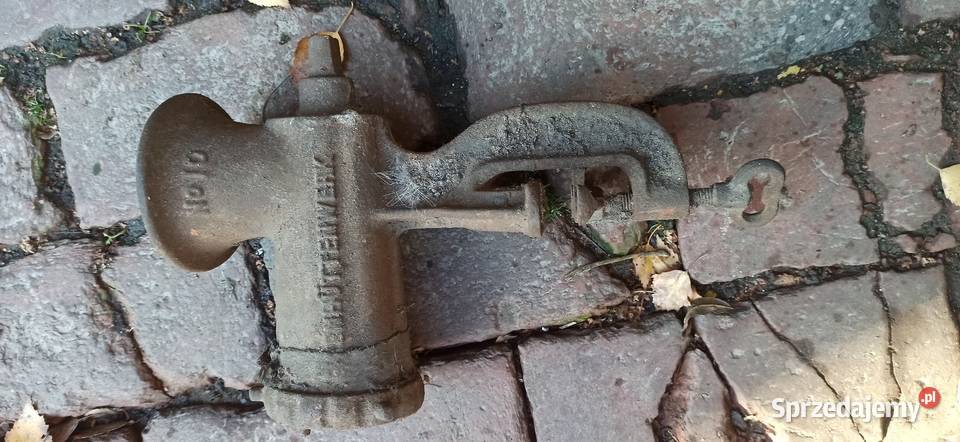 Zabytkowa maszynka do mielenia mięsa Biała