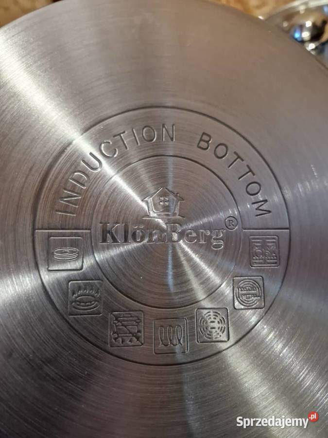 Garnki stalowe KLONBERG 2532 INDUKCJA ZESTAW 8EL Głogowa
