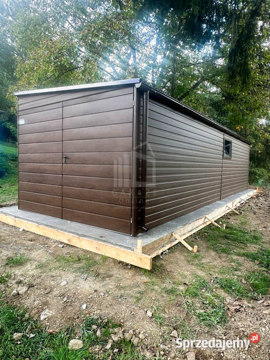 Garaż Blaszany 3x9m Brama Dwuskrzydłowa Drzwi 2x samodzielny Inowrocław