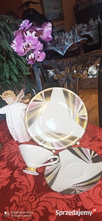Filiżanka z talerzykiem śniadanie pomorskie sprzedam