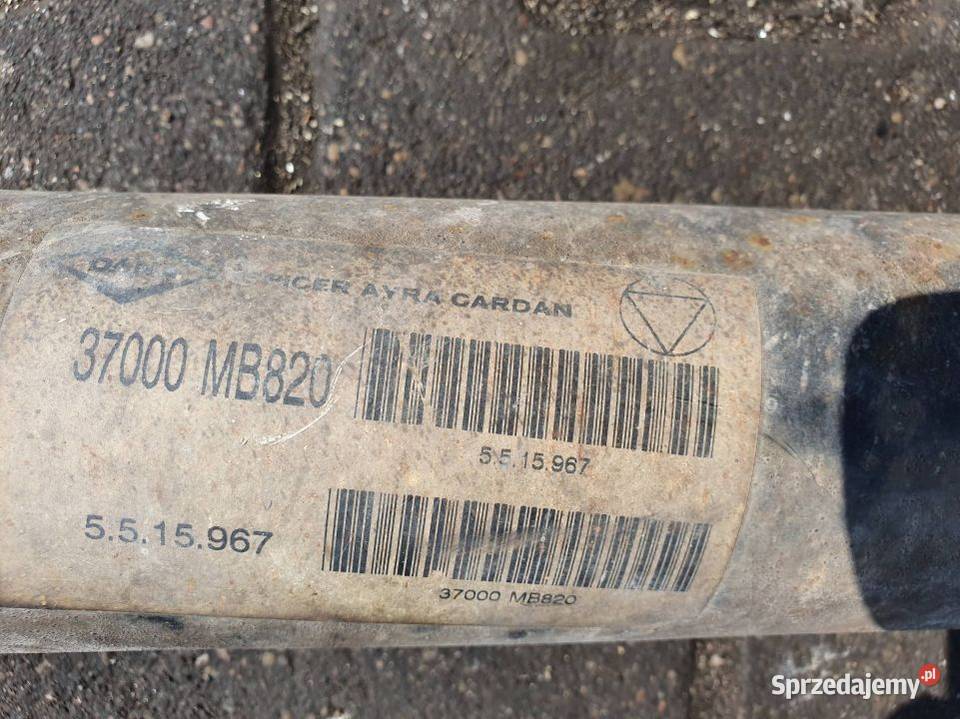 WAŁ NAPĘDOWY RENAULT MAXITY 37000 MB820 Lipno sprzedam