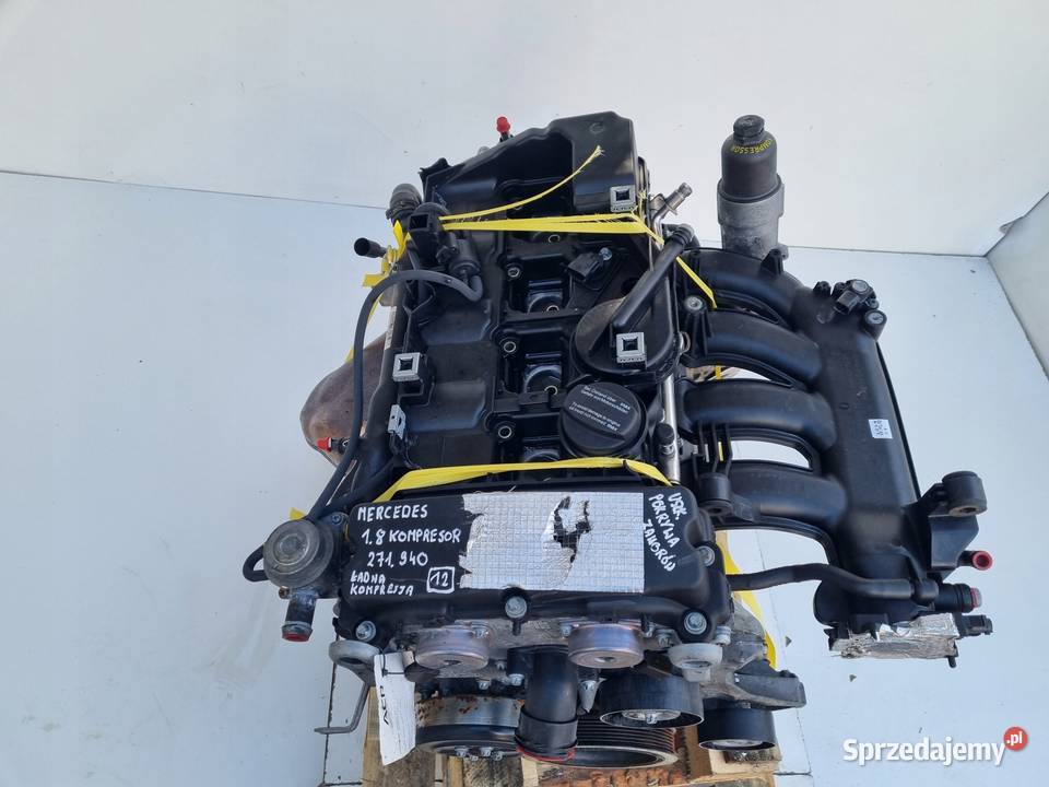 SILNIK KOMPLET Mercedes W203 18 KOMPRESSOR Rudka