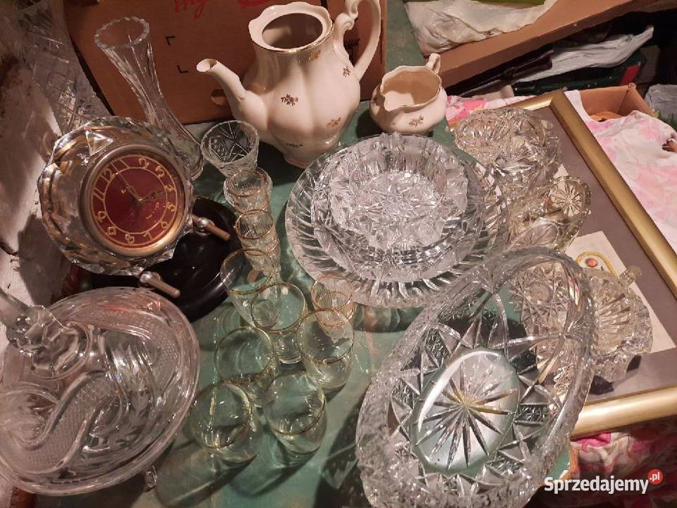 Zestaw kryształów PRL Pruszcz Gdański