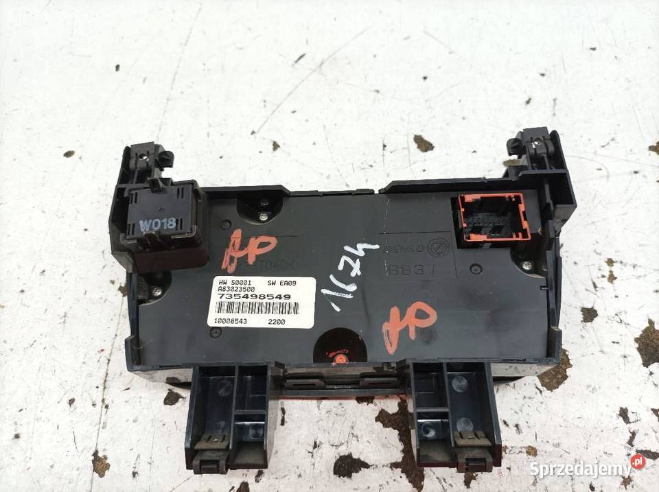 PANEL NAWIEWU 735498549 Fiat Doblo II 2009