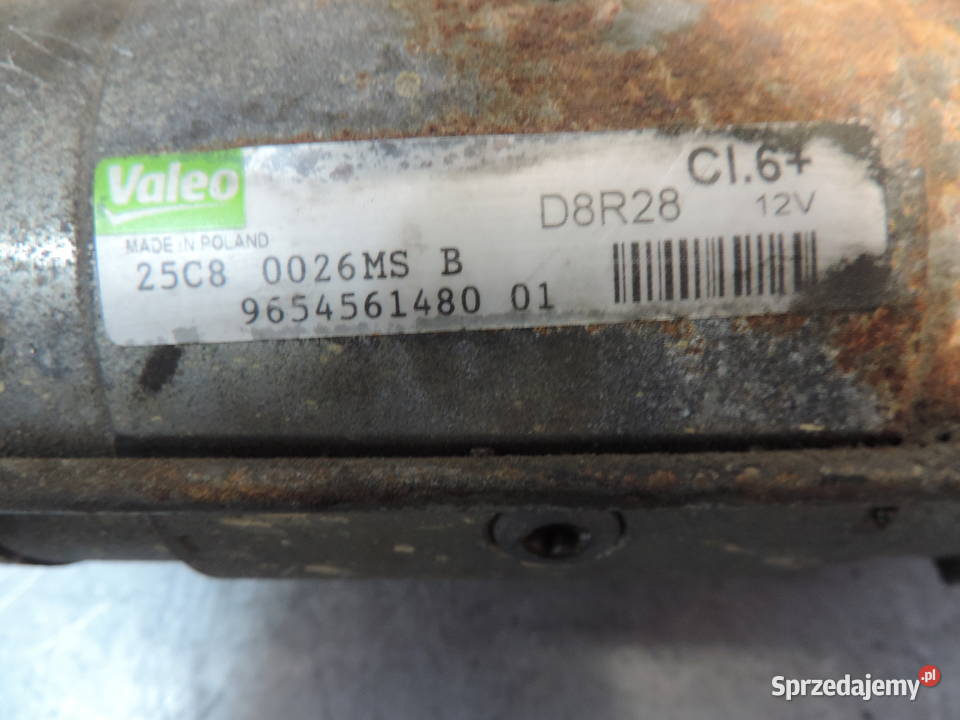ROZRUSZNIK PEUGEOT 407 20 HDI 9654561480 D8R28 osobowe Układ elektryczny silnika małopolskie Nowy Sącz