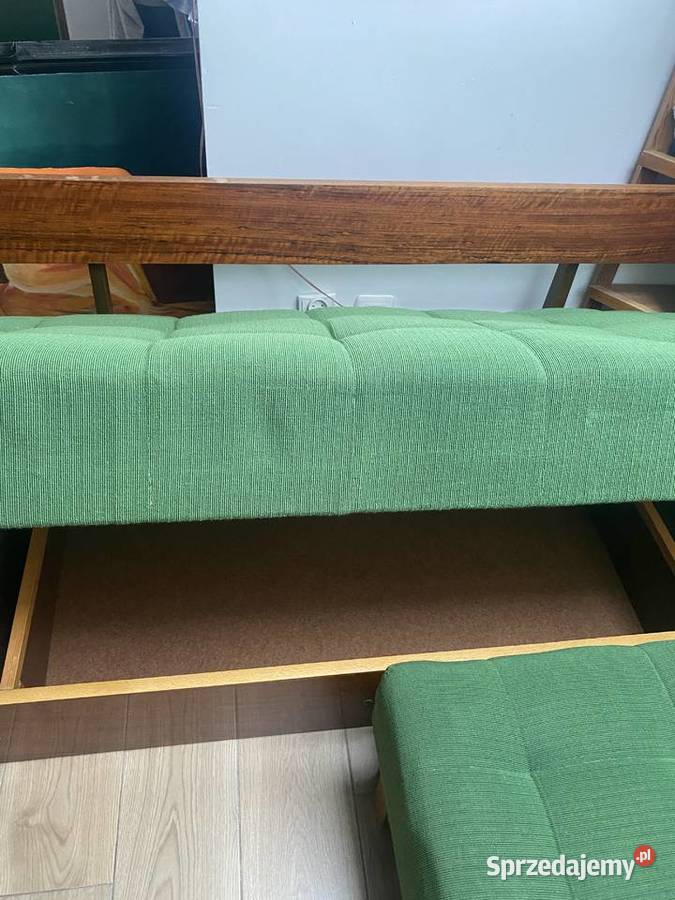 Rogówka kanapa rozkładana prl vintage