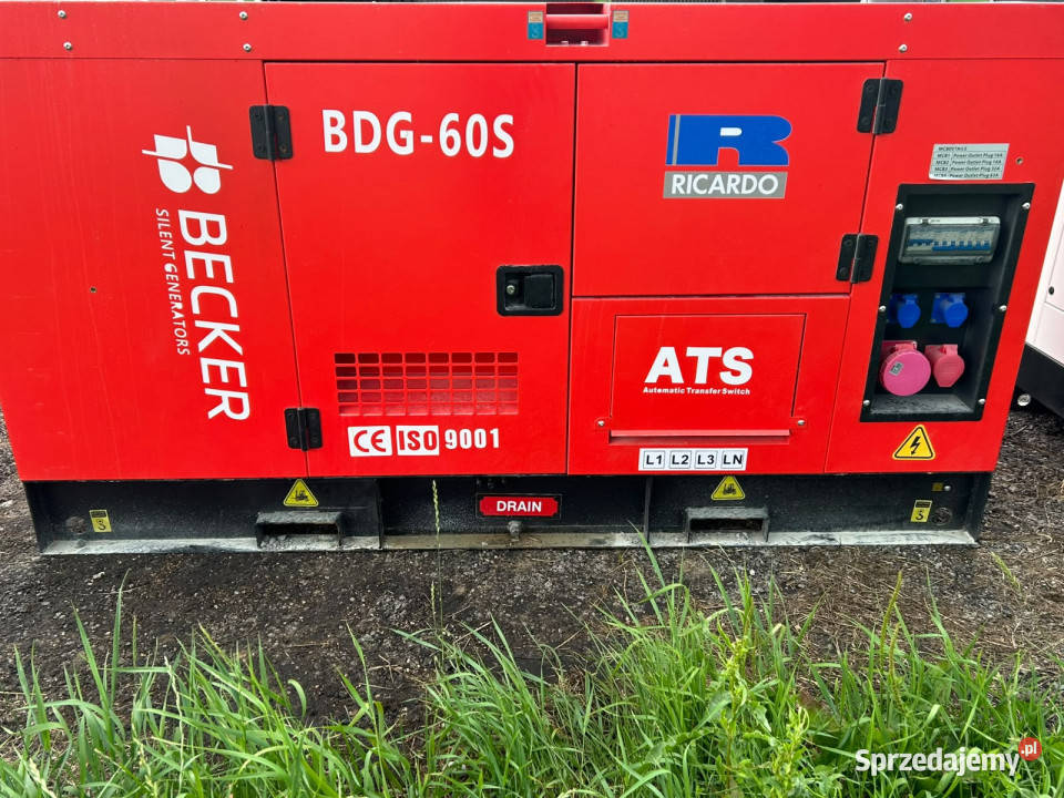 Agregat prądotwórczy spalinowy 50 kW 60 kVA Włosty