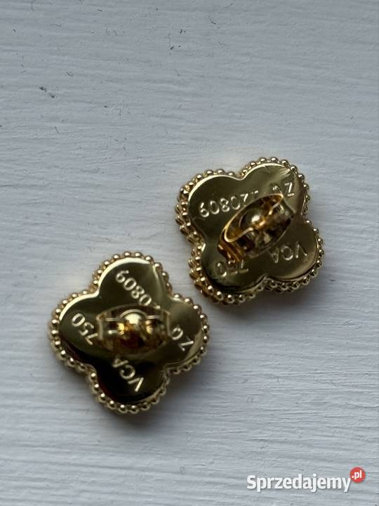 Kolczyki premium na van Cleef arpels kolor zolte Kolczyki
