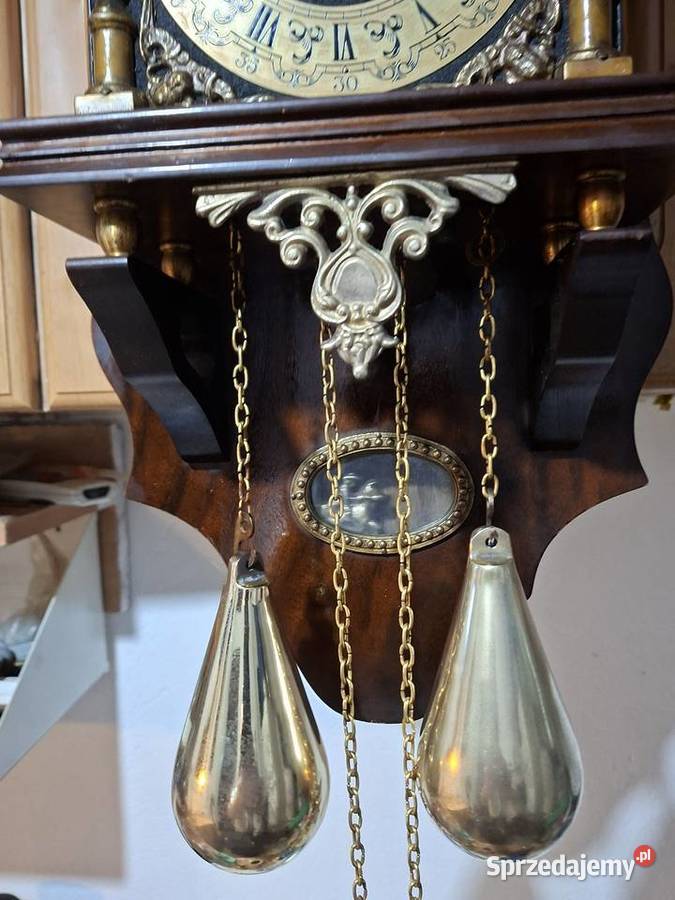 Holenderski zegar wiszący Atlas drewno Rzeszów