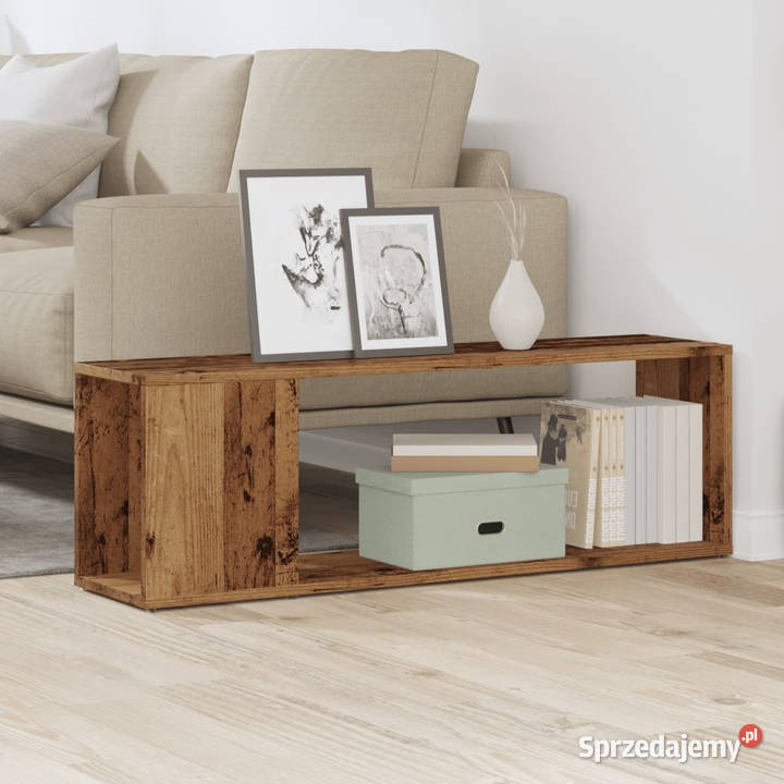 Szafka pod TV stare drewno 100x24x32 WM856738 Warszawa