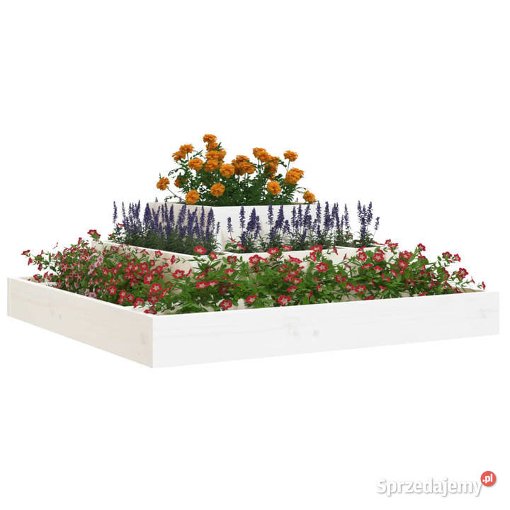 Donica biała 80x80x27 lite drewno sosnowe Warszawa sprzedam