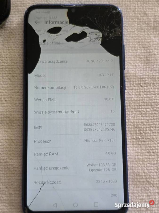Huawei honor p20 lite dolnośląskie Ścinawa