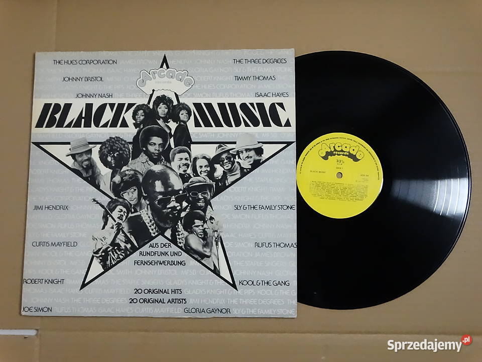 Płyta Winylowa LP Black Music 20 Original Hits lubelskie Biłgoraj