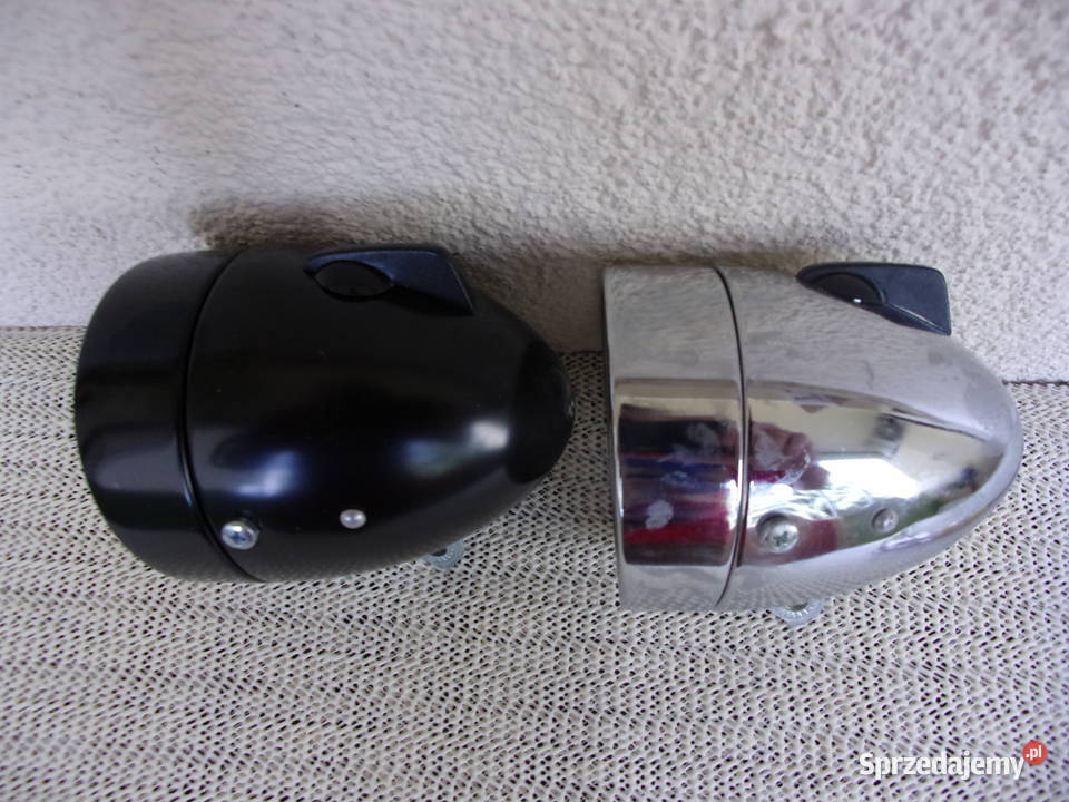 Duża Nowa lampa 2 x żarówkowa na dynamo z Warszawa