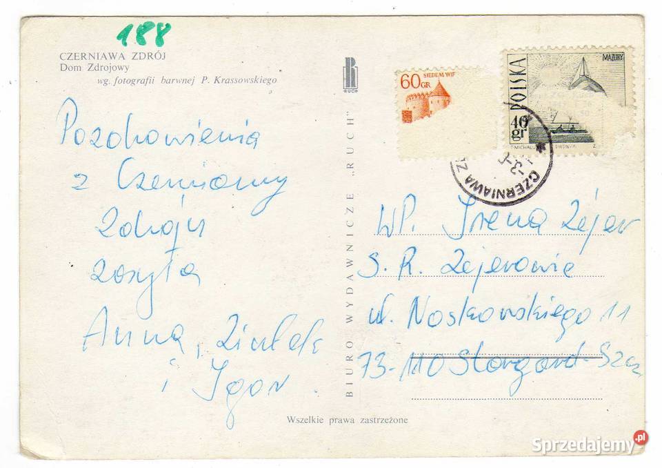 CZERNIAWA ZDRÓJ DOM ZDROJOWY