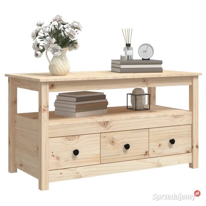 Stolik kawowy 102x49x55 lite drewno sosnowe Warszawa