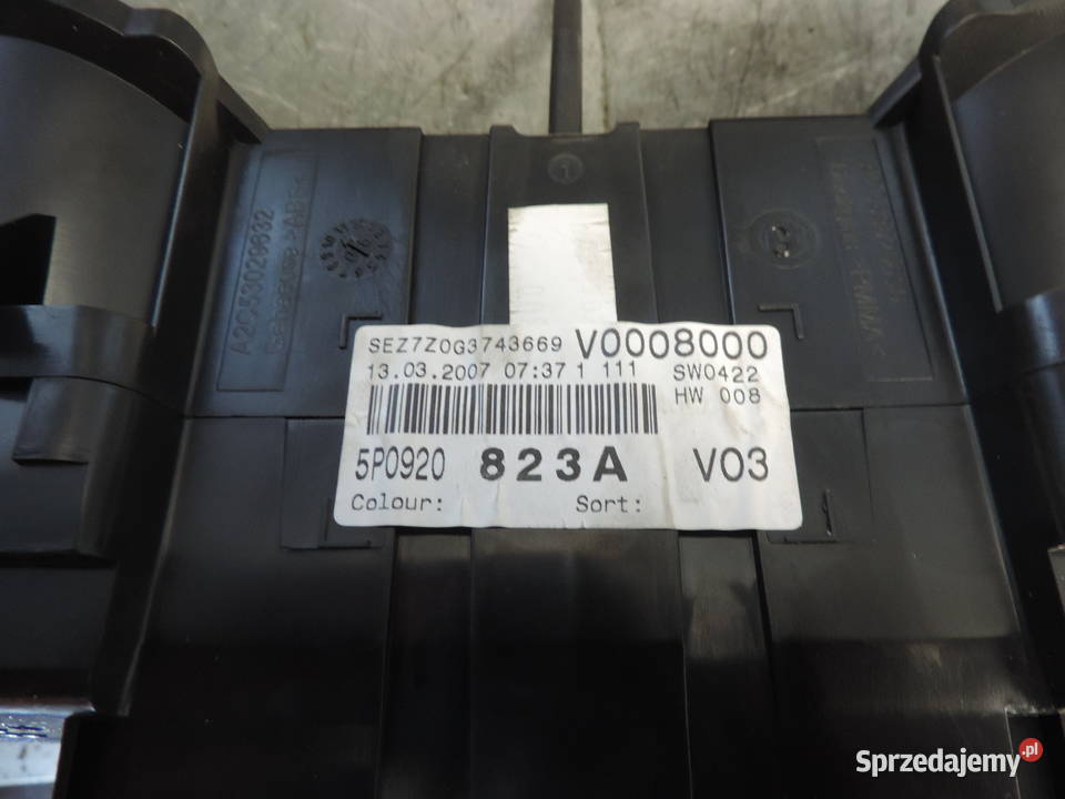 LICZNIK ZEGAR SEAT ALTEA 16 MPI 5P0920823A Nowy Sącz