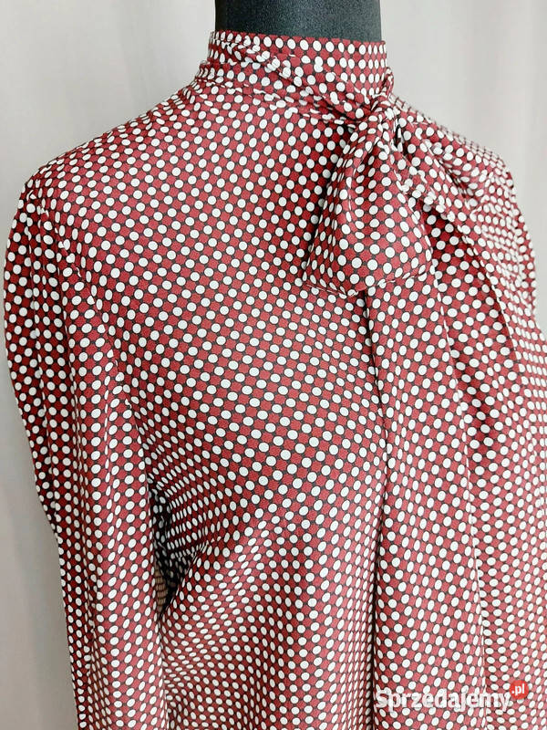 Bluzka damska w groszki kropki długi rękaw 100 Złoczew sprzedam