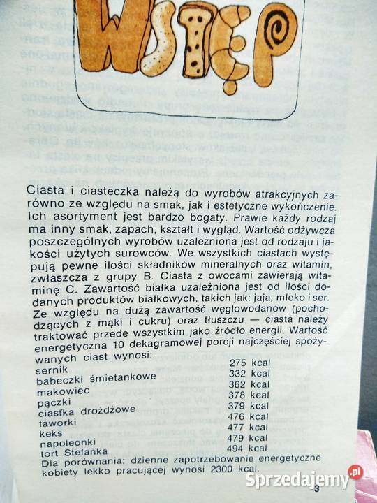 Domowe ciasta i ciasteczka kulinarne antykwariat mazowieckie Warszawa