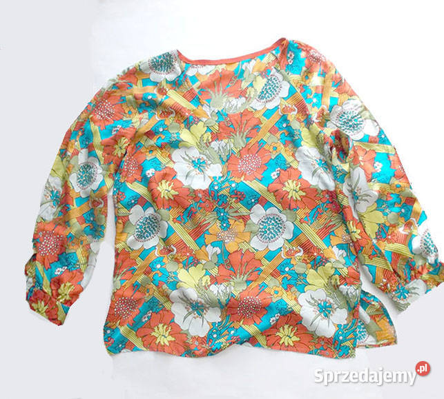 bluzka boho długi rękaw bluzka jedwabna bluzka w