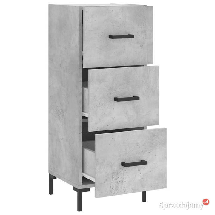 Szafka szarość betonu 345x34x90 materiał Warszawa