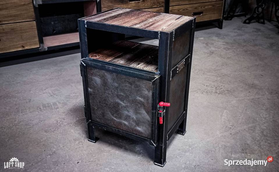 LOFT Industrialna szafka nocna komoda loftowa 60cm Wrocław sprzedam