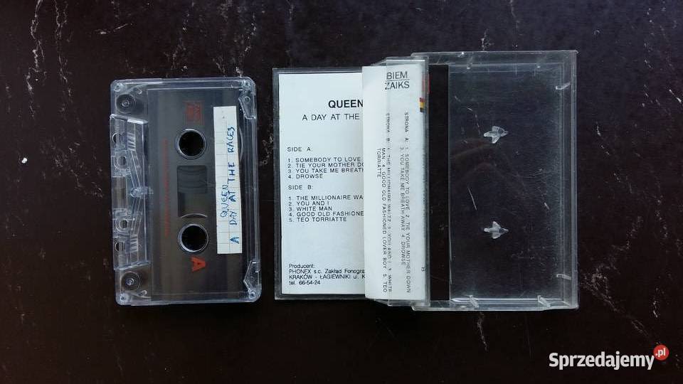 Kaseta Queen A day at the racers Płyty i kasety Siemiatycze