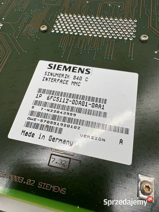 Siemens 6FC51120DA010AA1 Moduł sterownika CNC Warszawa sprzedam