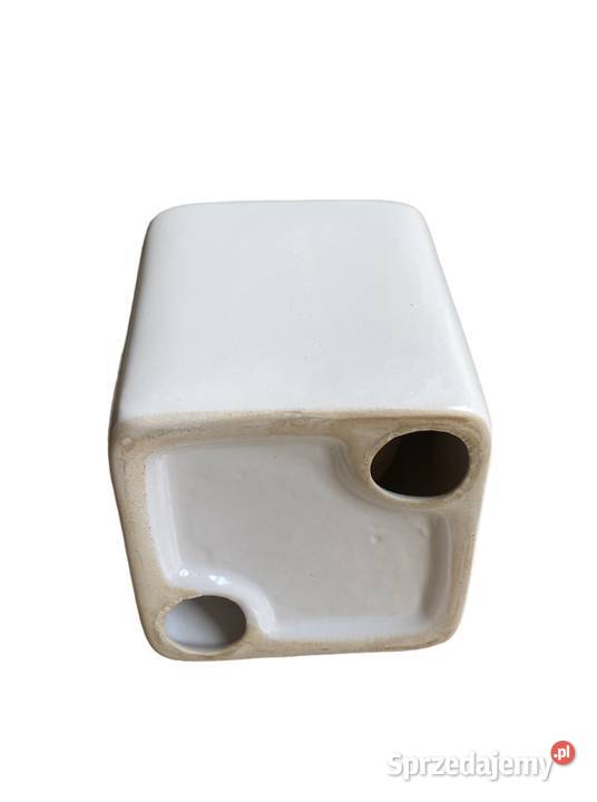 Świecznik ceramiczny biały Świeczniki mazowieckie Warszawa
