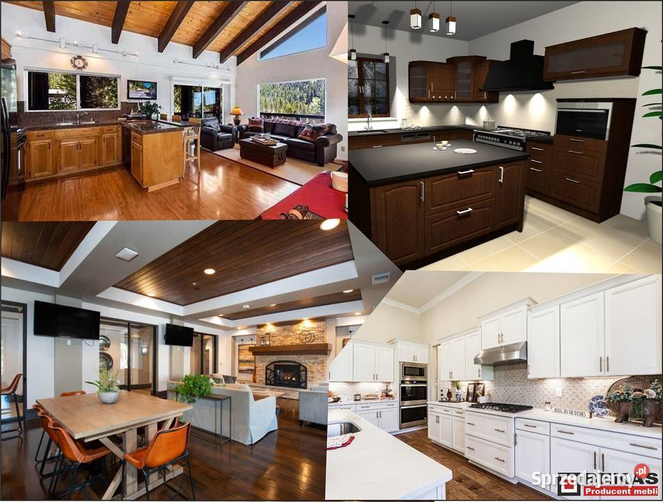 Kuchnie na wymiar Drewniane Fornirowane Dąb Katowice