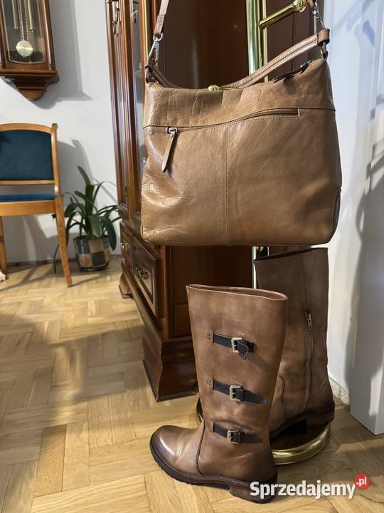 Komplet ze skóry naturalnej Venezia kozaki 37 i Pozostałe Częstochowa