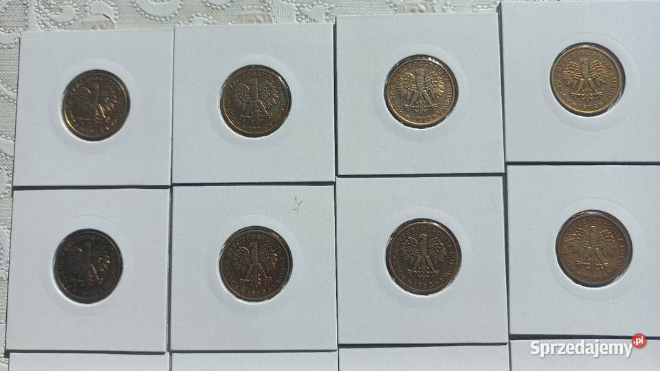 2 złote PRL wszystkie roczniki mosiężne i 2 Trzebinia