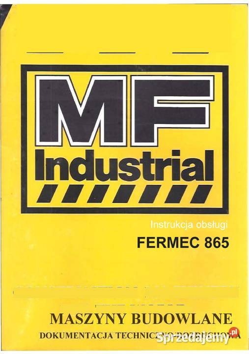 Fermec MF 965 865 instrukcja obsługi j polski Szamotuły sprzedam