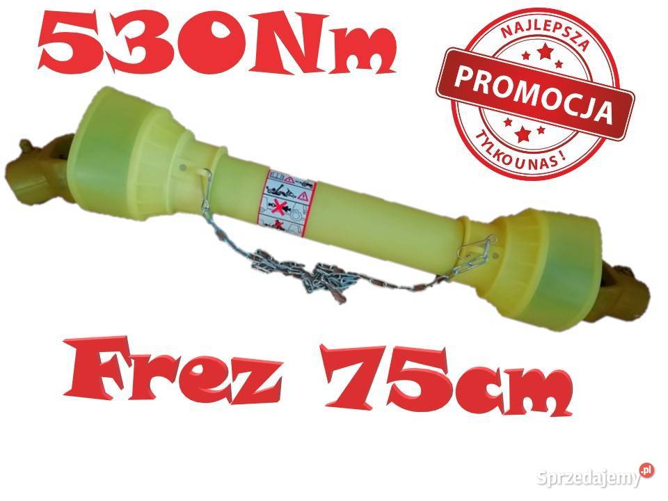 Wałek WOM przekaznika mocy frezowany 75 frez Pozostałe Masłowice