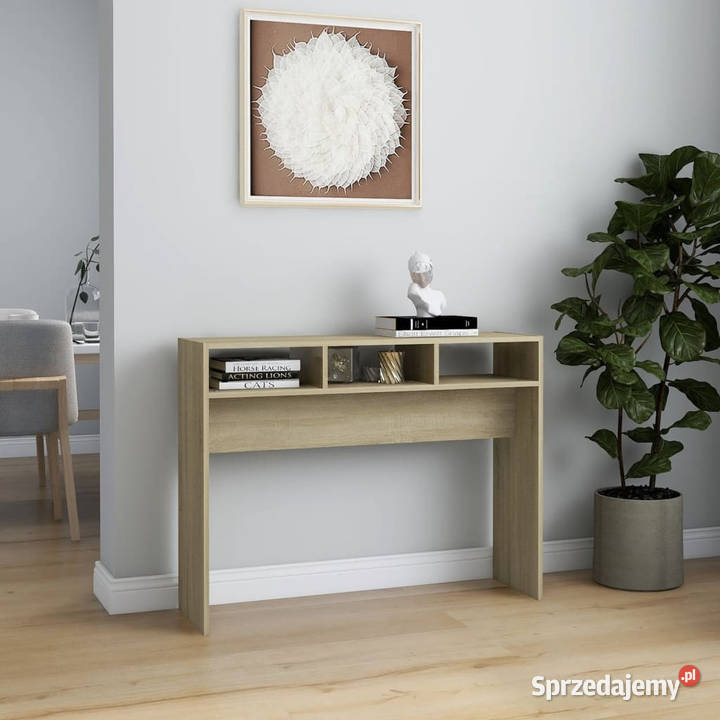 Stolik konsolowy dąb sonoma 105x30x80 WM808308