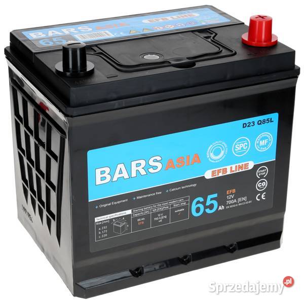 Akumulator Bars EFB LINE 12V 65Ah 700A P osobowe Jelcz-Laskowice