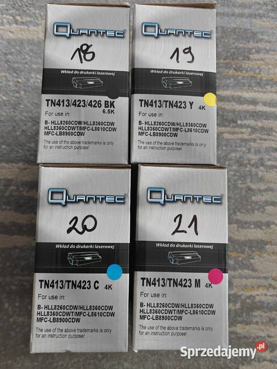 Komplet tonerów do drukarek BROTHER Warszawa