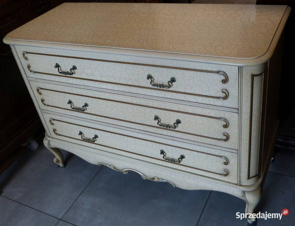 Komoda ludwikowska ecru kompletusklep Dąbrowa śląskie sprzedam