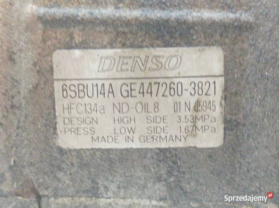 SPRĘŻARKA KLIMATYZACJI 4472603821 20 D N47 Bmw osobowe Kompresory klimatyzacji świętokrzyskie sprzedam